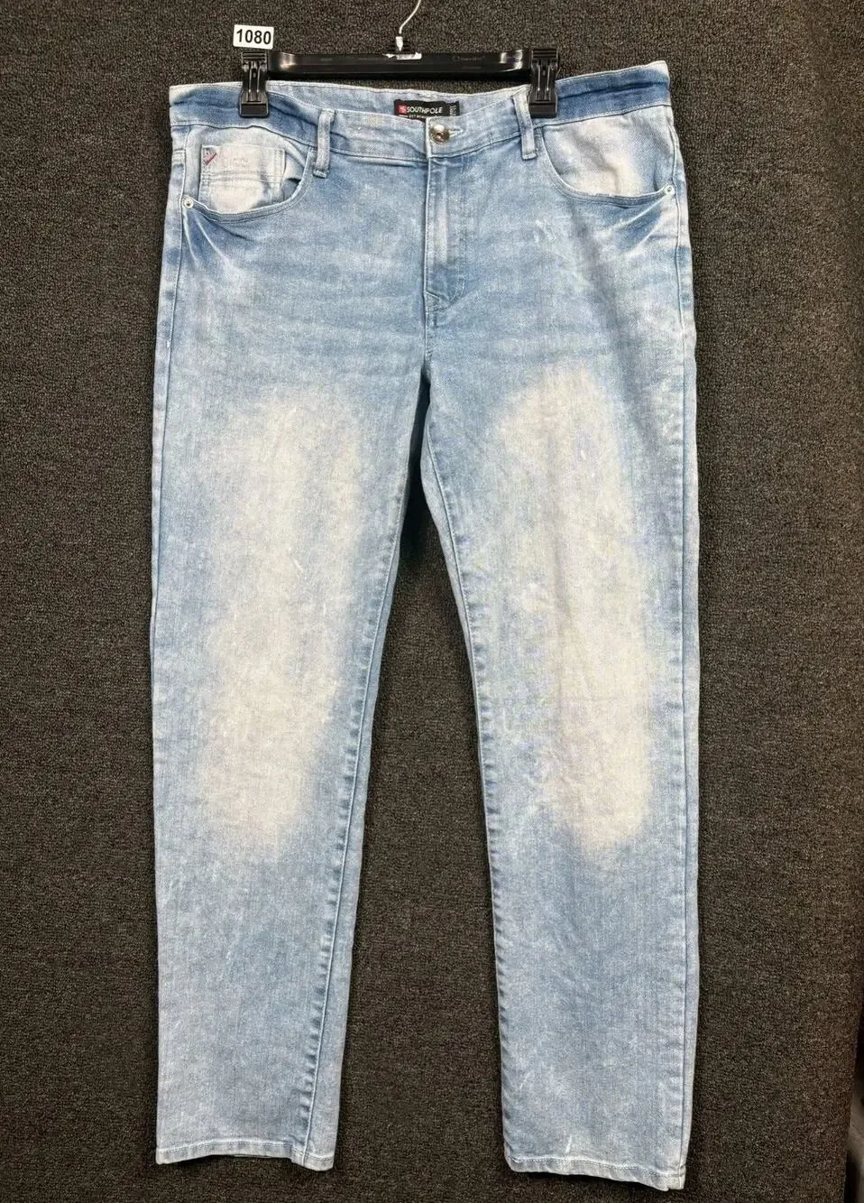 Southpole Jeans Skinny Jeans Men's 34x32 Blue Light Wash Mid Rise Denim Stretch